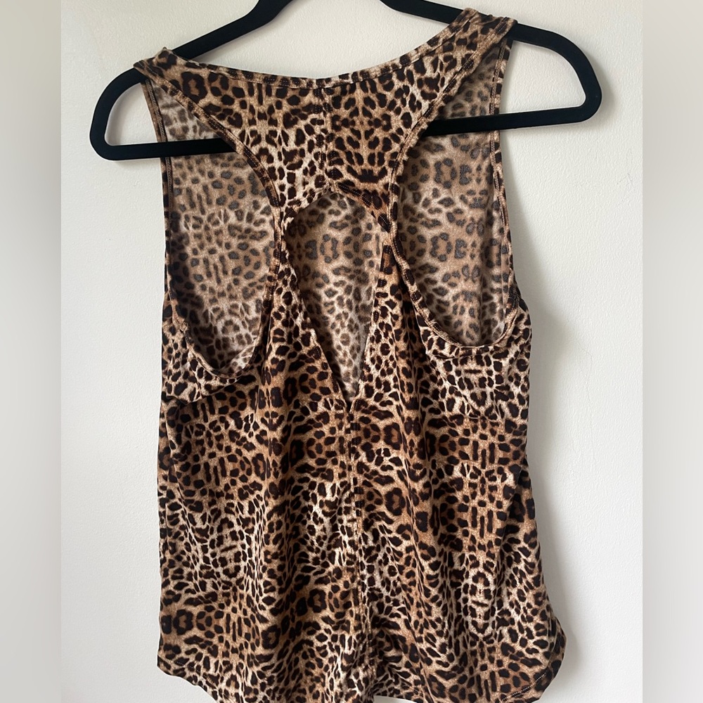 Medium Leopard Print Razor Back Tank - Picture 5 of 6